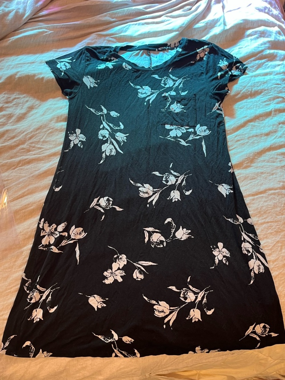 Market & Spruce Black Floral Midi Dress